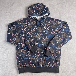 Assholes*s Live Forever Hoodie Men Large All Over Print Text Sweatshirt Pocket